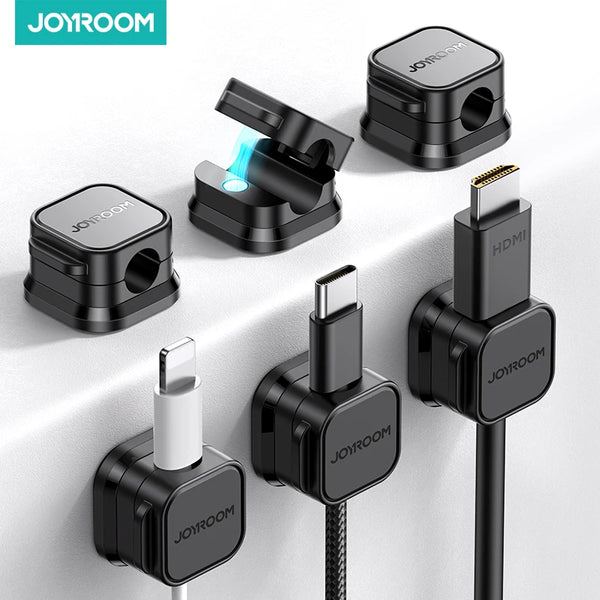 Joyroom Magnetic Cable Clips Cable Smooth Adjustable Cord Holder Under