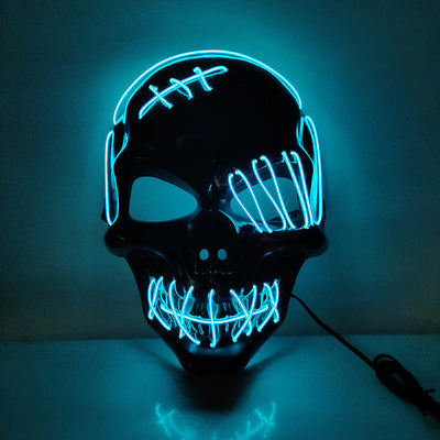 Halloween Scary One-Eyed Pirate Mask Cosplay Led Mask