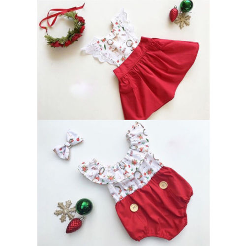 Pretty Kid Baby Girl Christmas Dress Sister