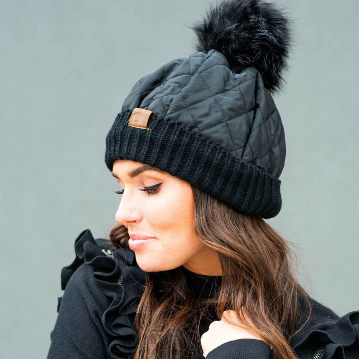 CC Quilted Puffer with Detachable Pom Beanies HatsStay cozy and incredibly chic in our CC Quilted Pom Beanie! It comes with authentic C.C® branding and quality, a faux fur pom (that you can remove for a different loMauve RheaMauve RheaDetachable Pom Beanies HatsDetachable Pom Beanies HatsAccessoriesEzzyclick