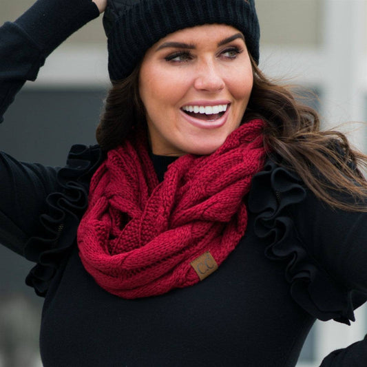 CC Popular Scarf | Adult and Kid SizesEnjoy the sophisticated and timeless style of the CC Popular Scarf. Crafted with authentic C.C® quality, this infinity scarf is an adult/teen sized accessory of exquMauve RheaMauve RheaCC Popular ScarfCC Popular ScarfAccessoriesEzzyclick