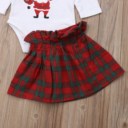 Christmas Party Autumn Toddler Baby Girls Clothes