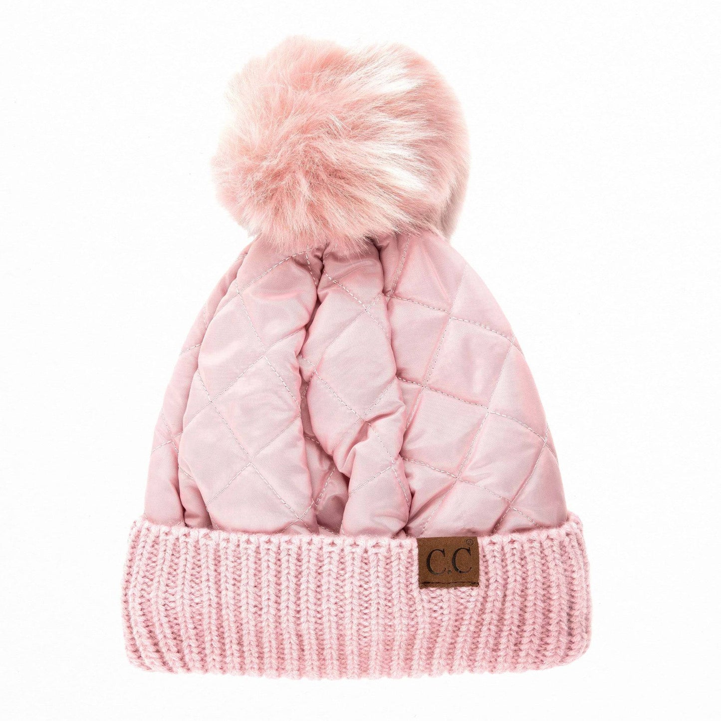 CC Quilted Puffer with Detachable Pom Beanies HatsStay cozy and incredibly chic in our CC Quilted Pom Beanie! It comes with authentic C.C® branding and quality, a faux fur pom (that you can remove for a different loMauve RheaMauve RheaDetachable Pom Beanies HatsDetachable Pom Beanies HatsAccessoriesEzzyclick