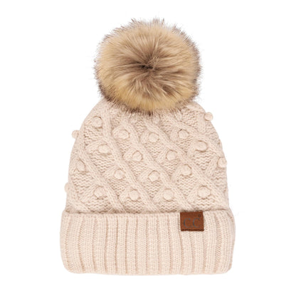 CC Crafted Pom Kids Youth to Adult Beanies HatsThese adorable accented beanies have hand crochet mini pom-poms accenting them. They are the perfect hand-crafted item. They come with CC's quality. Made with their Mauve RheaMauve RheaCC Crafted Pom Kids YouthCC Crafted Pom Kids YouthAccessoriesEzzyclick