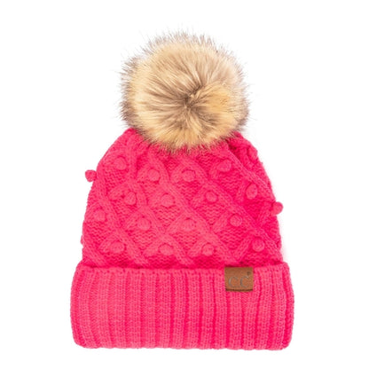 CC Crafted Pom Kids Youth to Adult Beanies HatsThese adorable accented beanies have hand crochet mini pom-poms accenting them. They are the perfect hand-crafted item. They come with CC's quality. Made with their Mauve RheaMauve RheaCC Crafted Pom Kids YouthCC Crafted Pom Kids YouthAccessoriesEzzyclick