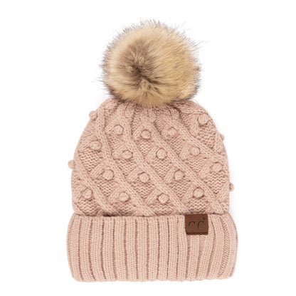 CC Crafted Pom Kids Youth to Adult Beanies HatsThese adorable accented beanies have hand crochet mini pom-poms accenting them. They are the perfect hand-crafted item. They come with CC's quality. Made with their Mauve RheaMauve RheaCC Crafted Pom Kids YouthCC Crafted Pom Kids YouthAccessoriesEzzyclick