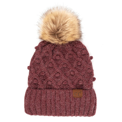 CC Crafted Pom Kids Youth to Adult Beanies HatsThese adorable accented beanies have hand crochet mini pom-poms accenting them. They are the perfect hand-crafted item. They come with CC's quality. Made with their Mauve RheaMauve RheaCC Crafted Pom Kids YouthCC Crafted Pom Kids YouthAccessoriesEzzyclick