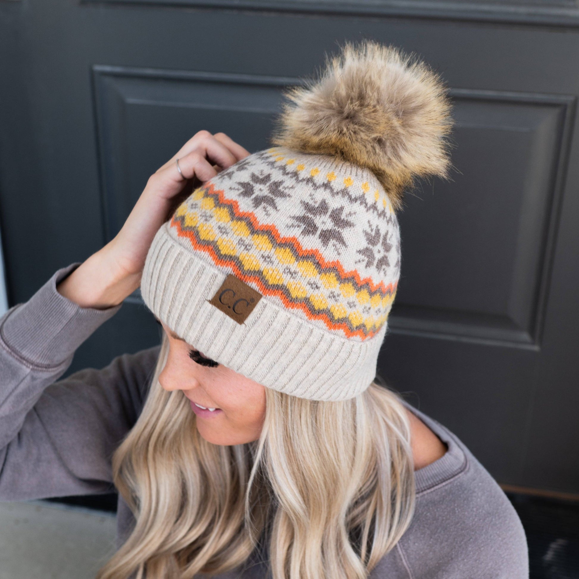 CC Nordic Fair Isle BeanieBe the envy of all your friends with this CC Nordic Fair Isle Beanie! It's got all the bells and whistles to keep you looking and feeling your best. It's crafted witMauve RheaMauve RheaCC Nordic Fair Isle BeanieCC Nordic Fair Isle BeanieAccessoriesEzzyclick