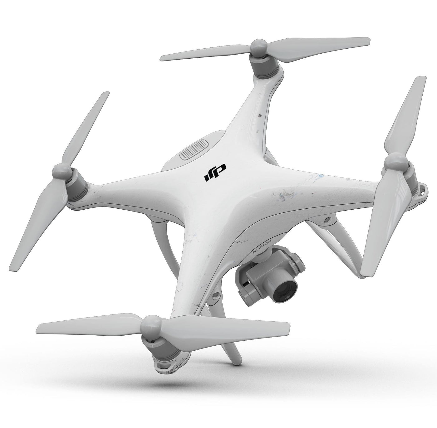 Marbleized Light Gray - Full-Body Skin Kit for the DJI Phantom 4 Drone