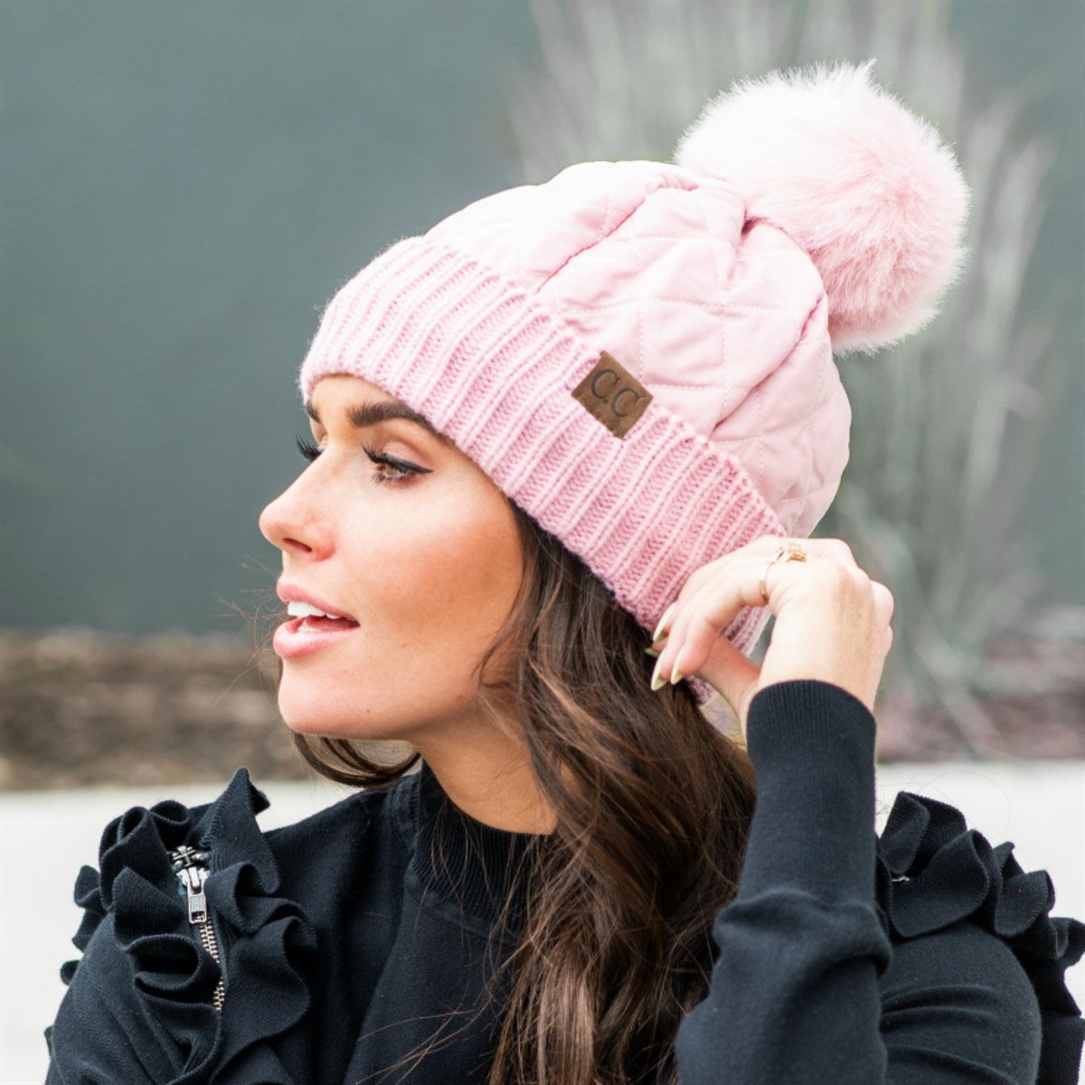 CC Quilted Puffer with Detachable Pom Beanies HatsStay cozy and incredibly chic in our CC Quilted Pom Beanie! It comes with authentic C.C® branding and quality, a faux fur pom (that you can remove for a different loMauve RheaMauve RheaDetachable Pom Beanies HatsDetachable Pom Beanies HatsAccessoriesEzzyclick