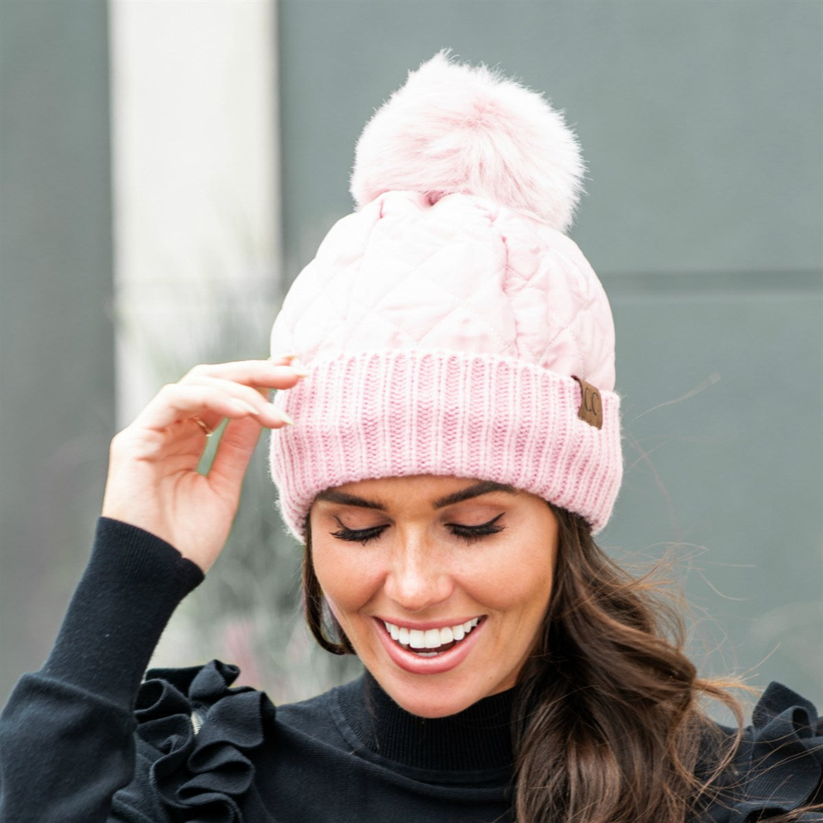 CC Quilted Puffer with Detachable Pom Beanies HatsStay cozy and incredibly chic in our CC Quilted Pom Beanie! It comes with authentic C.C® branding and quality, a faux fur pom (that you can remove for a different loMauve RheaMauve RheaDetachable Pom Beanies HatsDetachable Pom Beanies HatsAccessoriesEzzyclick