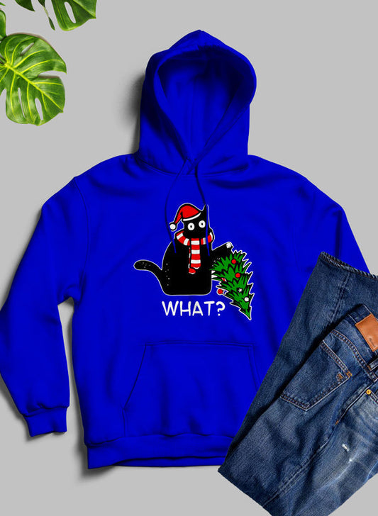 What Cat Christmas Tree Hoodie