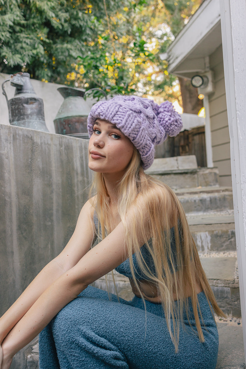 Oversized Chunky Knit Pom BeanieLooking for a winter fashion accessory that is both cute and fun? Check out our Oversized Chunky Knit Pom Beanie.This beanie is sure to keep you warm and stylish allPeriwinkle AetherPeriwinkle AetherOversized Chunky Knit Pom BeanieOversized Chunky Knit Pom BeanieAccessoriesEzzyclick