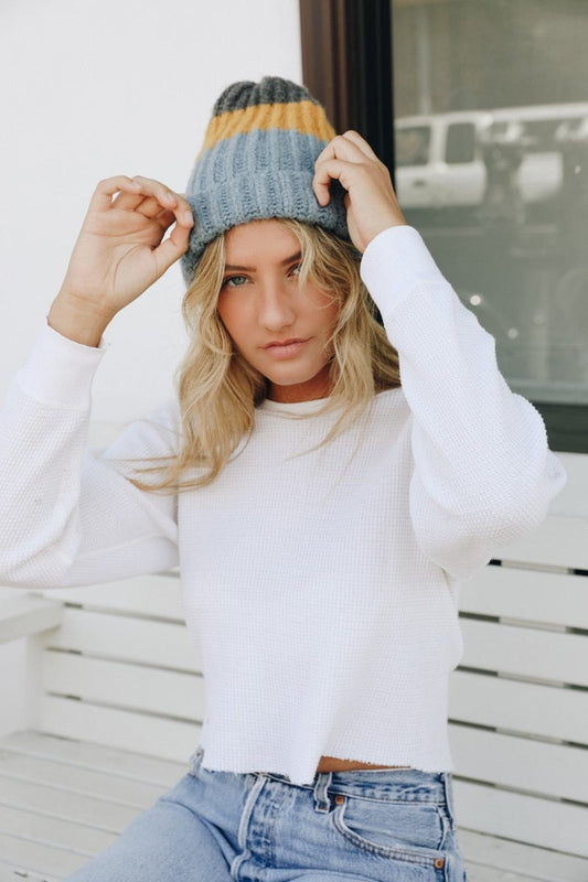 Color Block Knit BeanieKeep it colorful with the Color Block Knit Beanie, a warm winter accessory to brighten up your look! #LoveMyLeto
100% Acrylic
Imported
Machine wash cold with like coPeriwinkle AetherPeriwinkle AetherColor Block Knit BeanieColor Block Knit BeanieAccessoriesEzzyclick