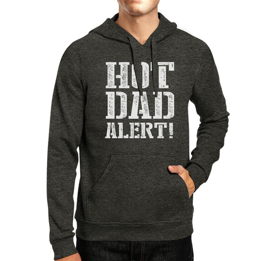 Hot Dad Alert Unisex Dark Gray Pullover Hoodie