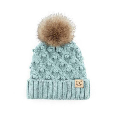 CC Crafted Pom Kids Youth to Adult Beanies HatsThese adorable accented beanies have hand crochet mini pom-poms accenting them. They are the perfect hand-crafted item. They come with CC's quality. Made with their Mauve RheaMauve RheaCC Crafted Pom Kids YouthCC Crafted Pom Kids YouthAccessoriesEzzyclick