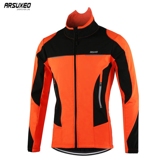 Men Winter Thermal Cycling Jacket Windproof Waterproof MTB Bike Jacket